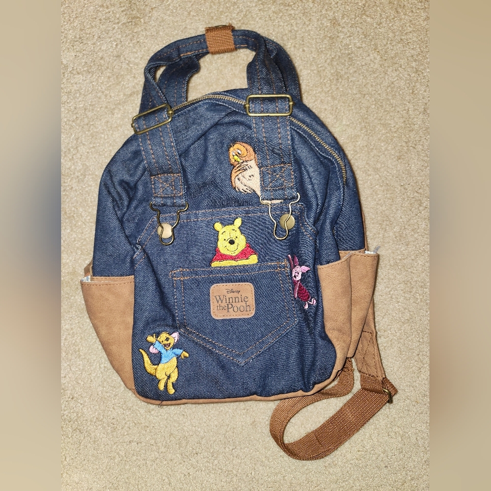 Denim winnie the pooh backpack